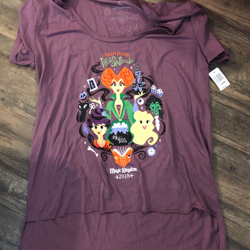 Never worn, has tag! Hocus Pocus 2018 t shirt size L from magic kingdom FL